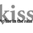 Static grayscale icon displaying the word "KISS" in stylized block letters with a small dot above the first letter, rendered at low resolution on a white background.