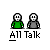 Pixel art of two figures in green and gray shirts with speech bubbles containing text like "I'LLFUCKYOU" and "OH YEAH?!", some frames show motion effects.