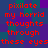 Red pixelated text on a blue-purple background repeats the phrase 'pixilate my horrid thoughts through these eyes' in two identical vertical