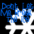 Blue text 'Don't Let Me Break The Ice' appears above a white snowflake-like shape on black background, with visible pixelation and animation changes.
