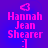 Pixelated pink text and symbols on a blue gradient background with two heart shapes and a smiley face.