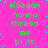 Pixelated text in green and cyan on a bright pink background with scattered cyan dots, arranged in a repeating pattern