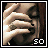 A four- shows a person with brown hair covering their face with both hands, with text changing from 'so' to 'tired'
