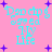 Pixelated cyan text 'Dad clip saved My Life' on pink background with purple stars, four identical copies arranged in a