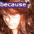 A pixelated image of a woman with long brown hair, showing text variations and partial visibility