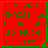 Red background with green text reading "MERRY CHRISTMAS I LOVE YOU SO MUCH KIM!!!" and a small green Christmas tree icon in the bottom right corner.