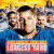 Animated sequence showing football players in action and a red title card with 'The Longest Yard' text.