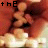 nine identical showing a figure with light skin and dark hair in a red outfit, with text overlays reading 'the', 'usual', 'Sunday', and 'mourning' in various positions
