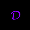 Four purple letters D, I, V, A arranged in a on black background with no visible animation