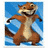 Pixelated cartoon fox with brown and white fur stands upright on hind legs against blue sky background, arms outstretched in a welcoming pose.