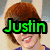 A pixelated image of a person with brown hair in four quadrants, each with different text overlays and clothing colors.