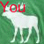 Animated sequence of white moose silhouettes against green background with red text reading You gotta love MOOSE the.