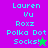 Pixelated text and star icons on split background colors with animated color changes.