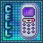 Pixelated mobile phone icon with purple screen displaying 'MT' and keypad, set against blue background with vertical ' ' text