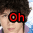 A four- shows a person with curly dark hair and light skin, each displaying different text overlays in red or pink