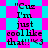 "Cuz I'm just cool like that!!"<3 text appears on cyan and magenta pixelated background with two distinct patterned sections.