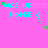 A static image with a bright pink background displaying repeated cyan text 'WAZ UP!!!!!' and 'HOMIE g', accompanied by green and purple star symbols.