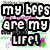 Pixelated text and names in bold colors on a white background with green accents.