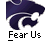 Two identical static buddy icons featuring a stylized purple and white cat-like mascot head with text below, displayed on a gray background alongside promotional text for 'badassbuddy.com'