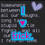 Pixelated icon with blue and pink text elements, a heart symbol, and two light purple hearts in the background.