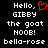 Pixelated text on black background with red heart symbol replacing comma in 'Hello,'.