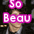six pixelated shows a person with curly hair and dark clothing, each displaying different overlaid text in distinct colors