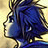 Pixelated static icon of a character with blue hair and dark outlines against a light background, rendered in low-resolution style typical of early 2000s AIM buddy icons.