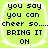 Four identical square with rounded corners display black pixelated text on a bright green background, each bordered by white