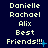 Pixelated text displays names and 'Best Friends!!!' with blue star-like symbols on a dark background, showing animation changes in symbol position.