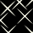 Black background with white intersecting lines forming a of squares and rectangles, some lines appear blurred or faded