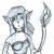 A silver-toned anime-style character with pointed ears and long hair holds a staff, with a sketchy background and text reading "I Am... Crystal Kunabe".