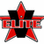 A static pixel art image with a red and black star-shaped emblem containing the word 'ELITE' and surrounding text reading 'The ladies in black', 'are coming after you', 'Valley Elite', and 'Round 2'.