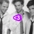 Three grayscale figures in formal attire with a purple pixelated symbol overlaid on the central figure's chest.