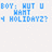 Pixelated text in four quadrants: top-left white background with blue text, top-right blue background with white text, bottom-left blue background with white text, bottom-right gray background.