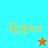 Pixelated yellow text 'Shaya' appears on cyan and orange backgrounds with a small orange star and a small blue star below it.