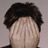 A 48x48 pixel buddy icon featuring a person with dark curly hair covering their face with both hands, displayed in a 2x2 contact sheet layout with text elements on adjacent panels.