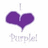A static image with a purple heart symbol and text reading "I Purple!" on a white background, and "Purple's the Best !!!" on a purple background.
