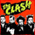 A 50x50 pixel animated contact sheet showing two frames of a buddy icon with The Clash band imagery and text elements on orange and gray backgrounds.
