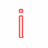 Red outline text and a red cardinal bird icon on white background with gray rectangle.