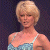 A pixelated contact sheet showing two frames of an animated icon featuring a woman in a blue dress on the left and green text reading "Original Icons .com" on the right against dark backgrounds.