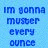 Blue pixelated text on light blue background reads "im gonna muster every ounce of confidence I had for you I will..." in two