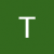 Green background with a white capital letter T centered in the middle.