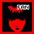 Pixelated red and black icon with white text 'FRAY' in a blocky font, featuring abstract red shapes on dark background.