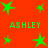 Green star shapes and text on a red background, with multiple star sizes and four instances of the word "ASHLEY" in green capital letters.