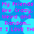 Pixelated text on a blue background with light blue circular shapes, repeating phrases about friends being crazy and weird.