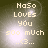 Pixelated text reads 'NaSo Loves you sooo much ...<3...' on a dark green background with a bright white glow effect.