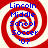 Four identical red and white spiral-patterned icons with blue text reading 'Lincoln Middle School Soccer '07' arranged in a