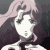 pixelated anime-style character frames showing sequential hair movement and facial expression shifts against a dark background