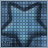 Pixelated blue star with dark outline and text 'WISHING UPON A STAR' in white block letters, displayed