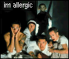 Six show a group of people in dark clothing with one person holding a book, each displaying different text above them